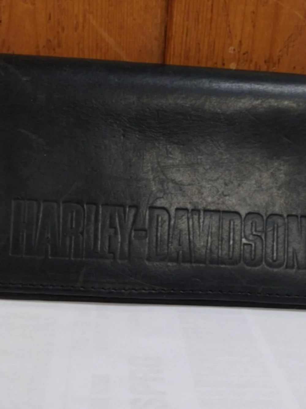 Harley-Davidson Black Embossed Leather Wallet